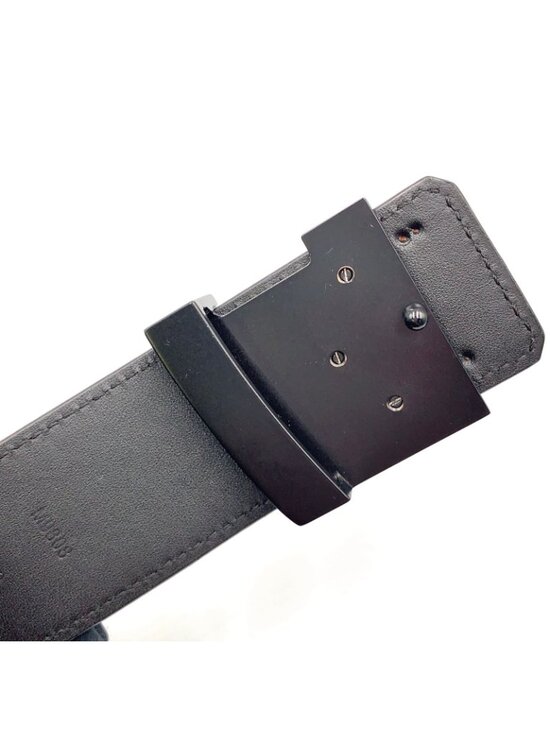 Louis Vuitton Ceinture LV Initial Leather Black Belt
